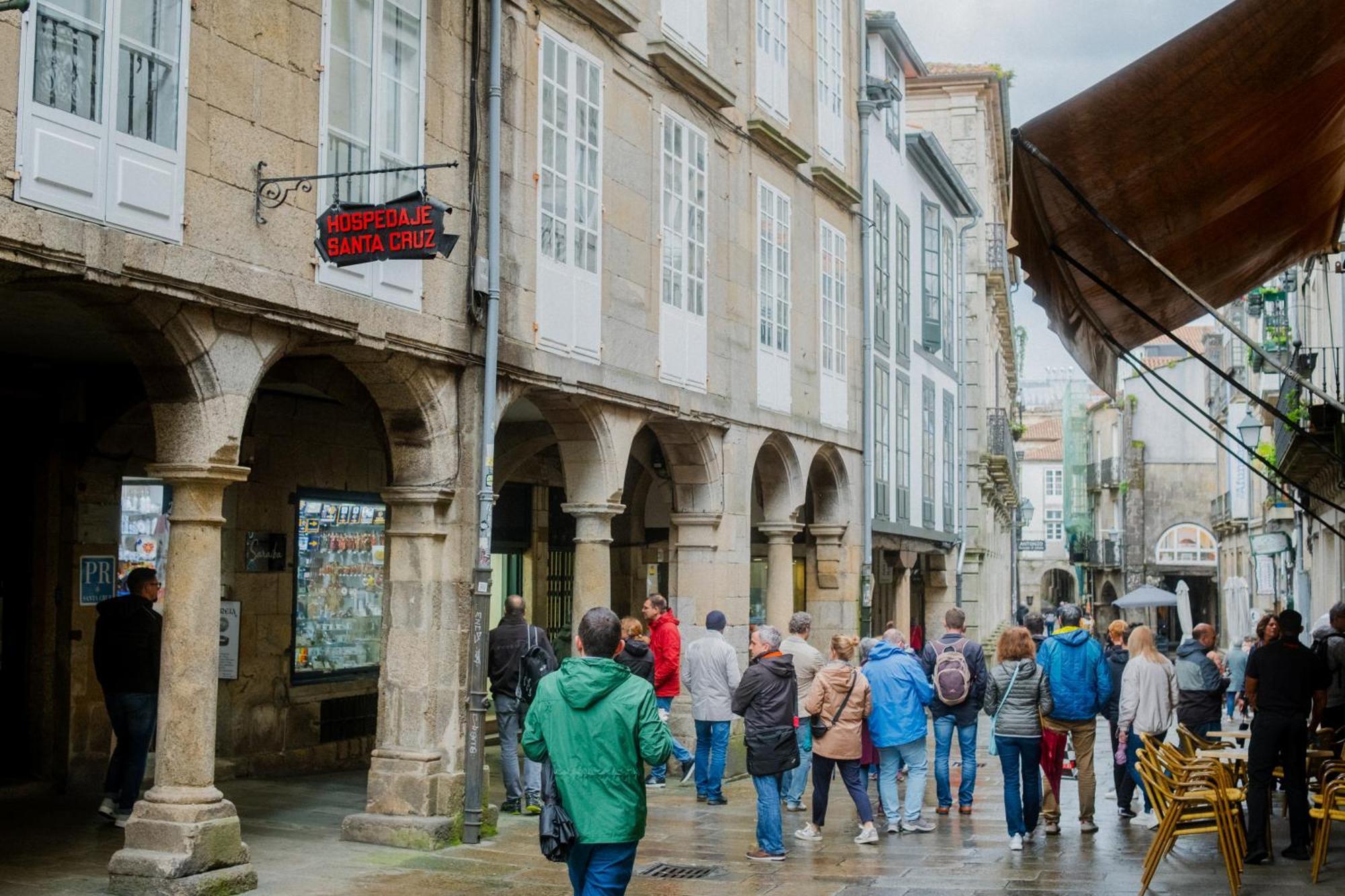 Hostal Santa Cruz Santiago de Compostela Dış mekan fotoğraf