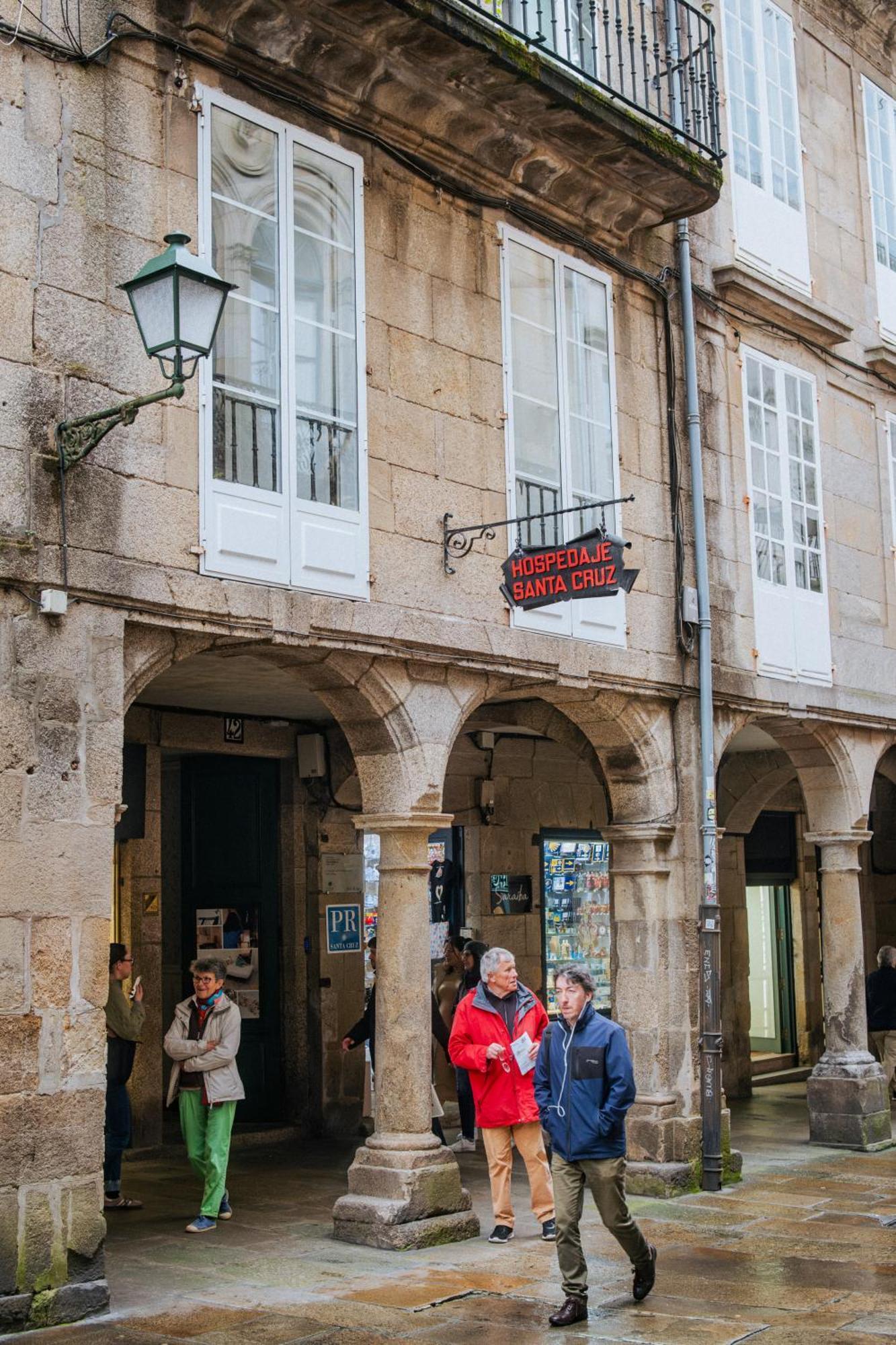 Hostal Santa Cruz Santiago de Compostela Dış mekan fotoğraf